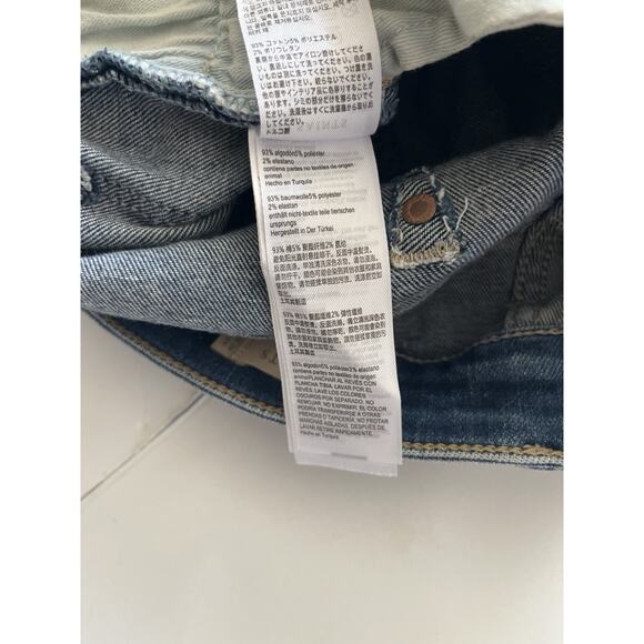 All Saints Cigarette Skinny Jeans Men W32 Mid Indigo Washed Zip Fly Rock - Picture 6 of 13